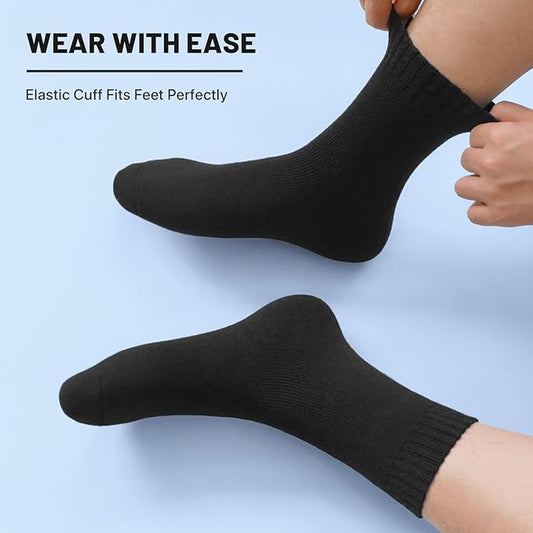 Men's Wool Thermal Breathable Socks - 5 Pairs