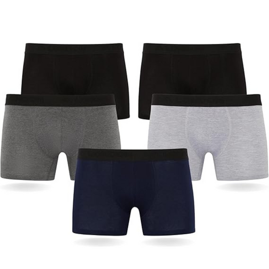 Men's Tagless Comfort Boxer Shorts - 5 Pairs